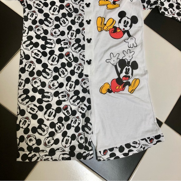 Vintage 90s Disney Romper Jumpsuit Mixed Print Pajama Loungewear Rare sz Medium - Picture 2 of 14